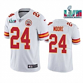 Men & Women & Youth Kansas City Chiefs #24 Skyy Moore White Super Bowl LVII Patch Vapor Untouchable Limited Stitched Jersey,baseball caps,new era cap wholesale,wholesale hats